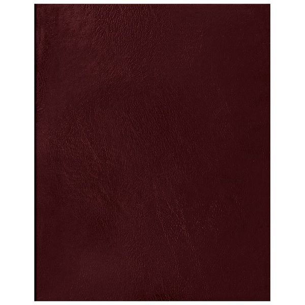 Тетрадь 96л., А4 клетка BG, бумвинил, бордовый, суперэконом