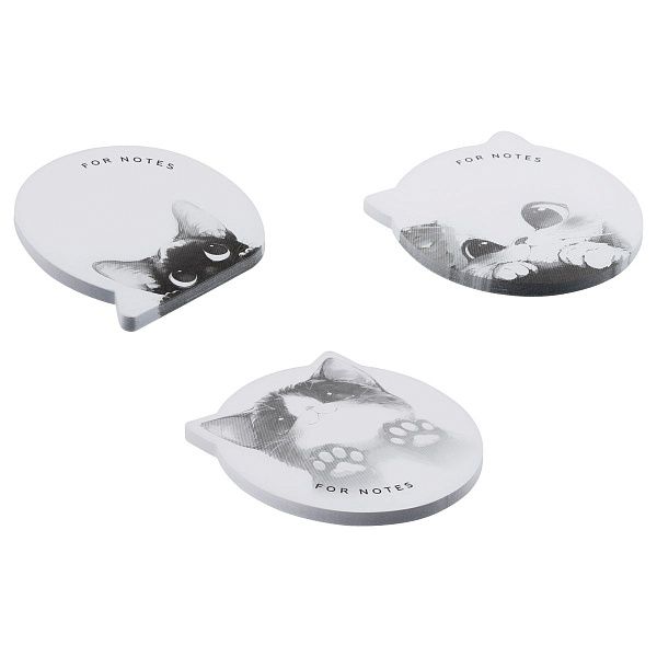 Самоклеящийся блок MESHU "Cute Notes",40л., ассорти, европодвес