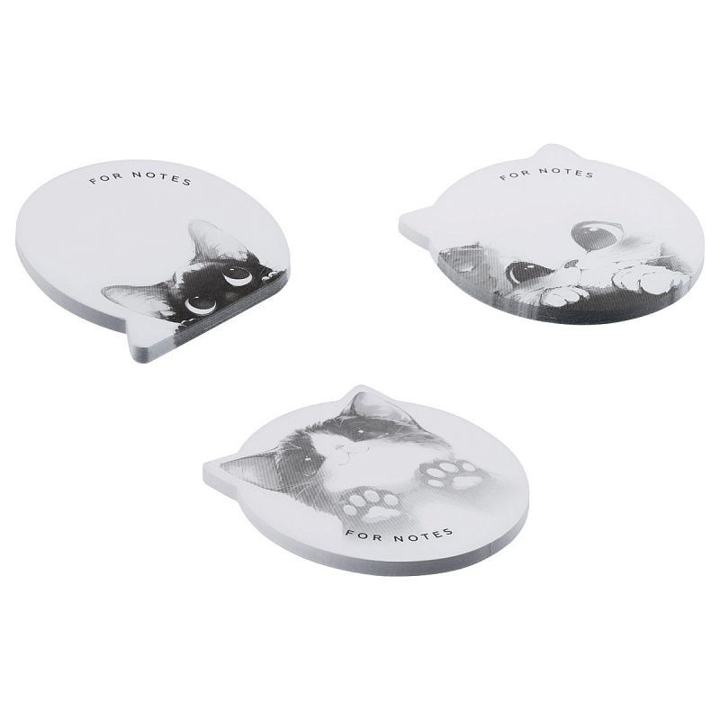 Самоклеящийся блок MESHU "Cute Notes",40л., ассорти, европодвес