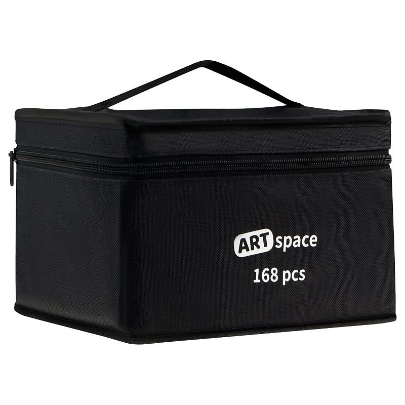 Набор двусторонних маркеров для скетчинга ArtSpace 168цв., основные цвета, пулевид./скош.