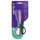 Ножницы Berlingo "Easycut 350", 13см, бирюзовые, эргономичные ручки, мягкие вставки, европодвес
