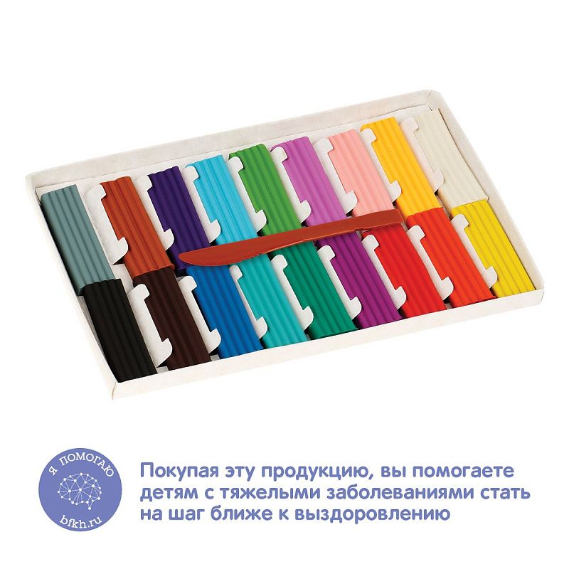 Пластилин Мульти-Пульти "Енот в сказке", 18 цветов, 216гр, со стеком, картон