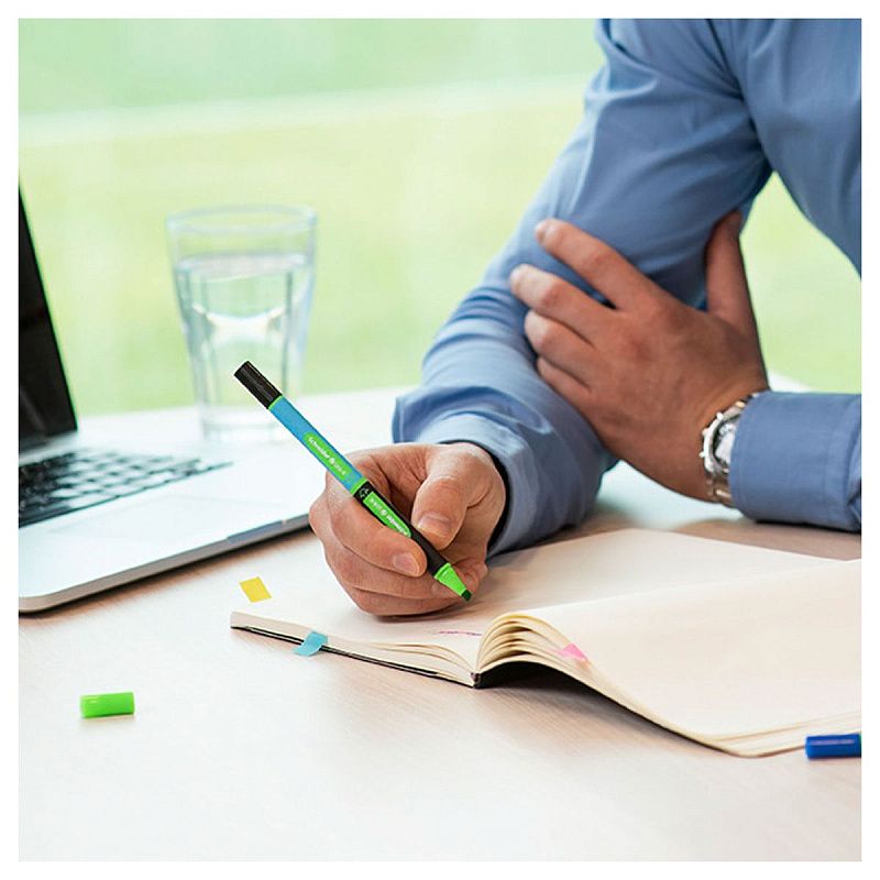 Набор двухсторонних шариковых ручек-текстовыделителей Schneider "Link-It" 04цв., 1,4мм/4мм, картон. упаковка, европодвес 