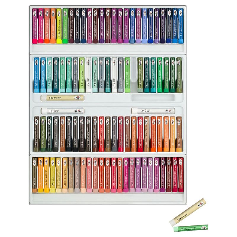 Пастель масляная Гамма "Студия", 100 мелков, картон.упак.