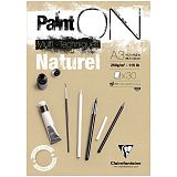 Скетчбук - альбом для смешанных техник 30л., А3, на склейке Clairefontaine "Paint'ON Naturel", крафт, 250г/м2