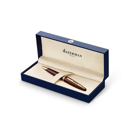 Ручка шариковая Waterman "Carene Marine Amber GT", синяя, 1,0мм, подарочная упаковка 