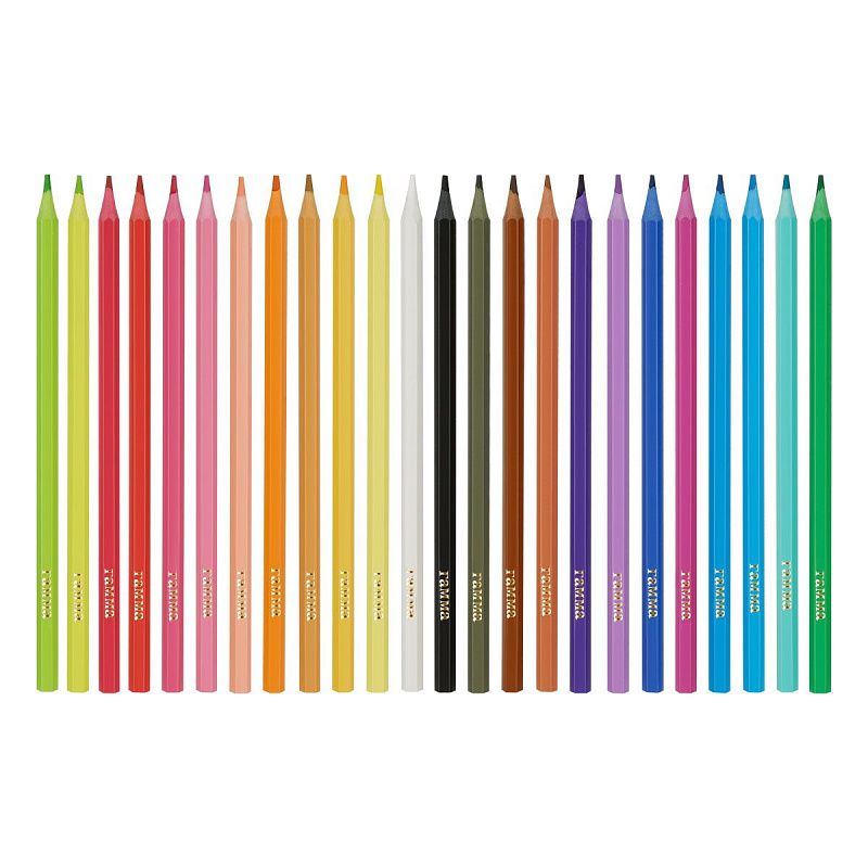 Карандаши цветные пластиковые Гамма "Мультики", 24цв., заточен., ПВХ, европодвес