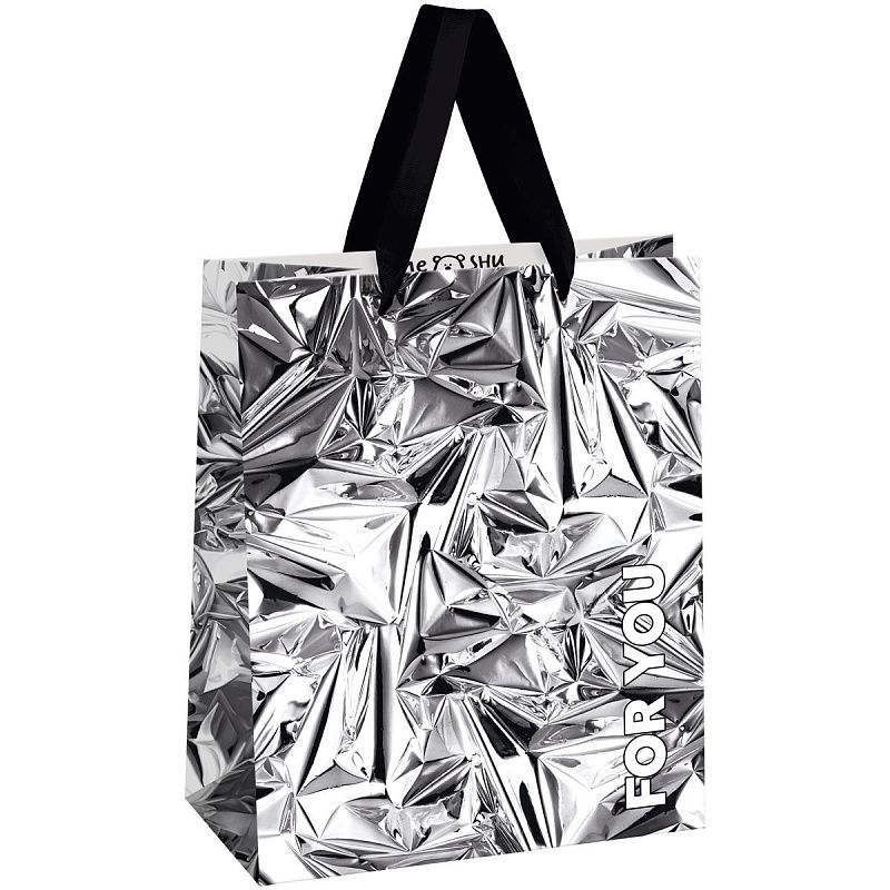 Пакет подарочный 18*23*10см MESHU "Shine",  матовая ламинация