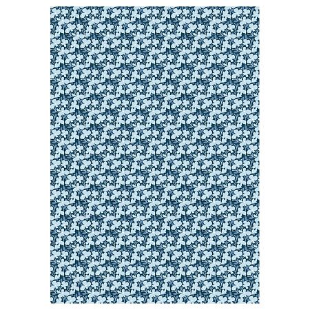 Упаковочная бумага глянц. 70*100см, MESHU "Meadow", 80 г/м2, ассорти, 5 дизайнов
