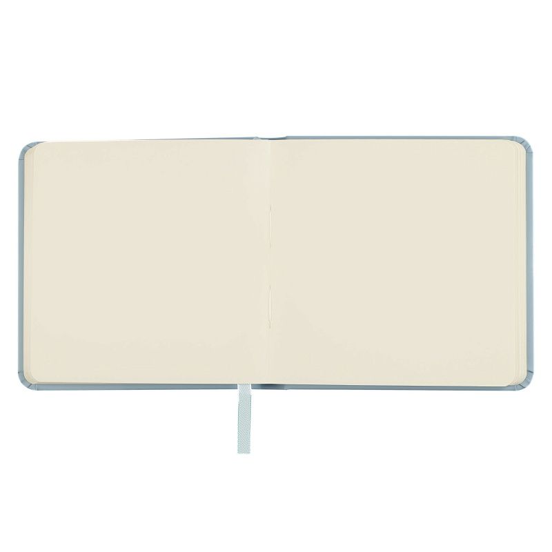 Скетчбук 80л., 120*120 Гамма "Студия", облачный голубой, твердая обложка, на резинке, слоновая кость