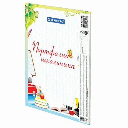 Листы-вкладыши для портфолио школьника, 14 разделов, 16 листов, "Любимая школа", BRAUBERG, 127548 