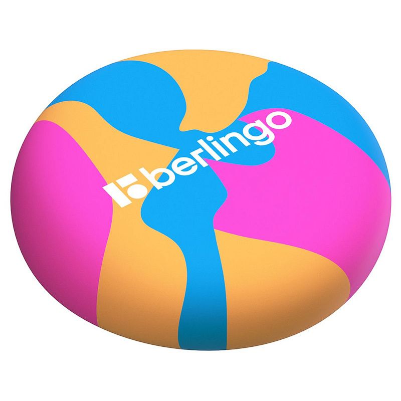 Ластик Berlingo "Neonometry", круглый, термопластичная резина, 36*36*11мм, ассорти 