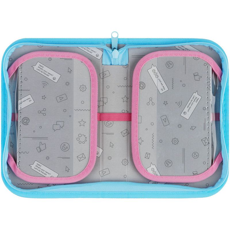 Пенал 1 отделение, 200*130 ArtSpace "Kitten", две откидные секции, ткань 