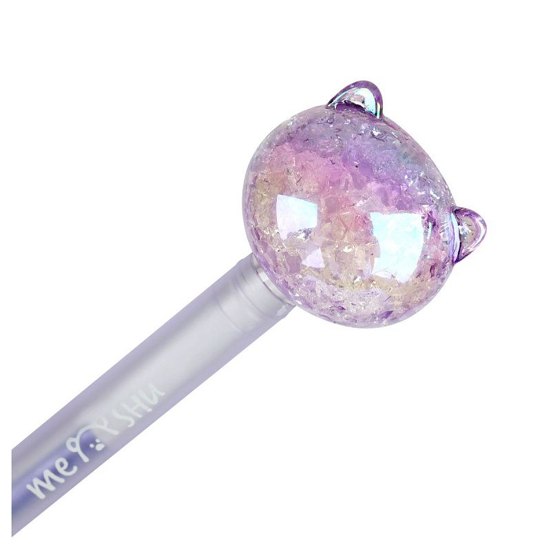 Ручка шариковая MESHU "Cute Cats" синяя, 0,5мм, корпус ассорти 