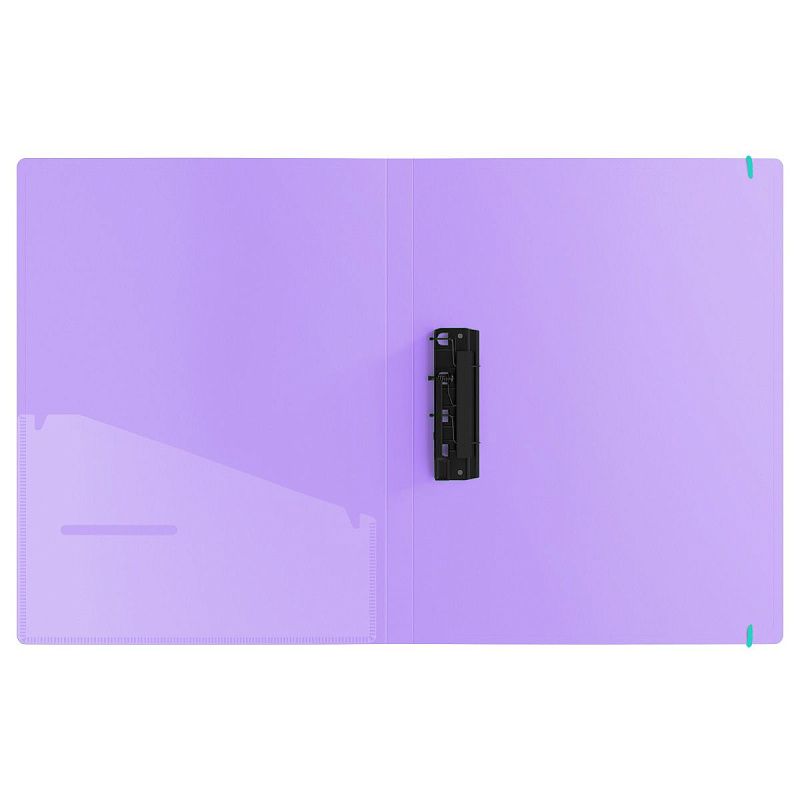 Папка с зажимом Berlingo "Raze" А4, 17мм, 600мкм, красная, с внутр. карманом, софт-тач 