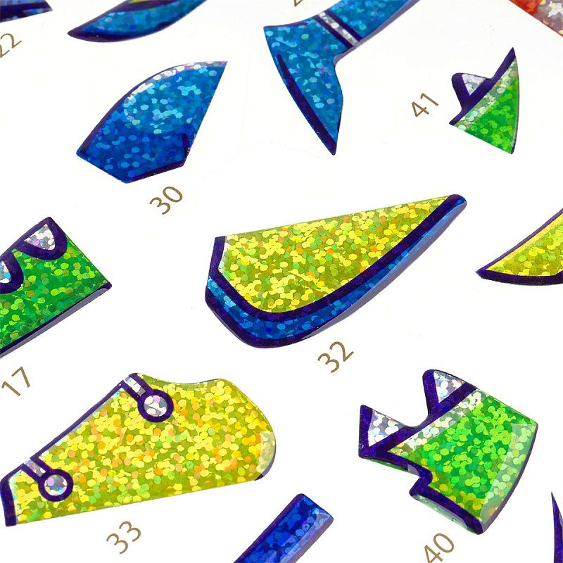 Аппликация наклейками ТРИ СОВЫ "Крокодино", А4, 1 основа, объемные наклейки, картонный конверт