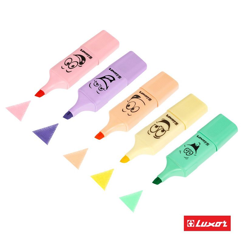 Набор текстовыделителей Luxor "Eyeliter Pastel" ассорти, 1-4,5мм 