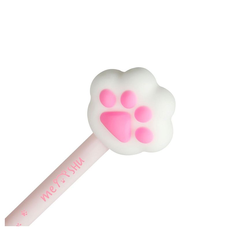 Ручка шариковая MESHU "Cute Paws" синяя, 0,5мм, корпус ассорти 