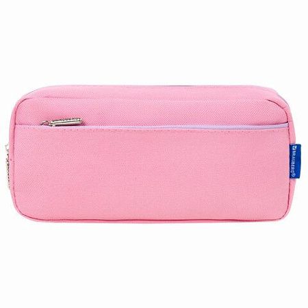 Пенал мягкий BRAUBERG PASTEL, 2 отделения, розовый, 21х9,5х5см, 272276 