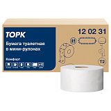 Бумага туалетная Tork "Advanced"(T2) 2-слойная, мини-рулон, 170м/рул., тиснение, белая
