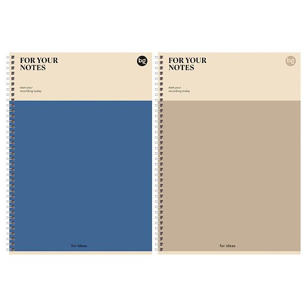 Тетрадь 96л., А4, клетка, на гребне BG "For your notes"