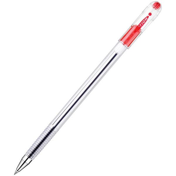 Ручка шариковая MunHwa "Option" красная, 0,5мм, штрих-код