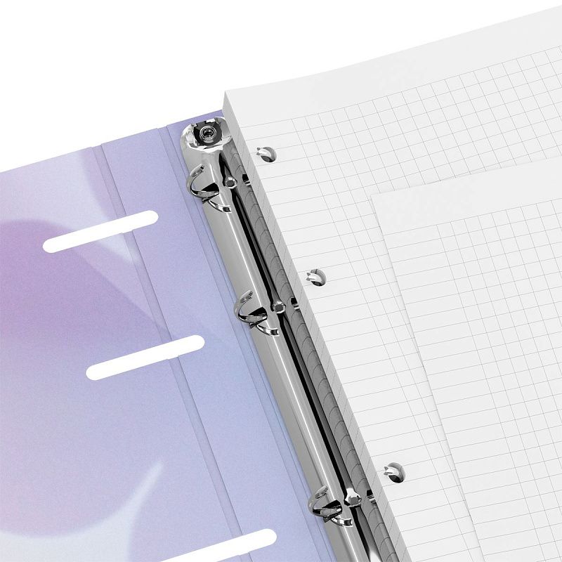 Тетрадь на кольцах А5, 120л., BG "Good vibes", картон, soft-touch ламинация, тиснение фольгой