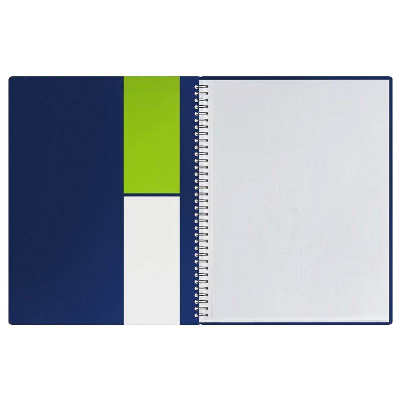 Папка с 30 вкладышами на гребне СТАММ "Диагональ" А4, 17мм, 700мкм, пластик, сапфир 