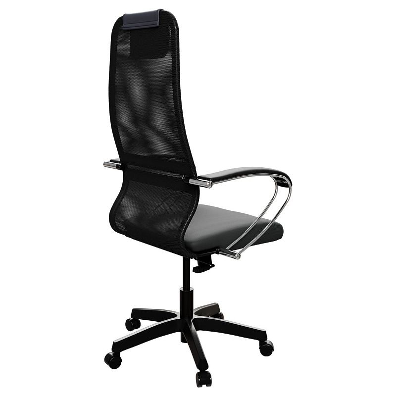 Кресло руководителя Метта SU-B-8, сетка черная, топ-ган (131/001), DA.16.1.222