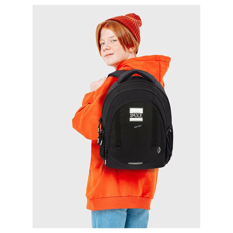 Рюкзак Först F-Junior "You make me smile" 38*29*18см, 3 отделения, 2 кармана, анатомическая спинка 