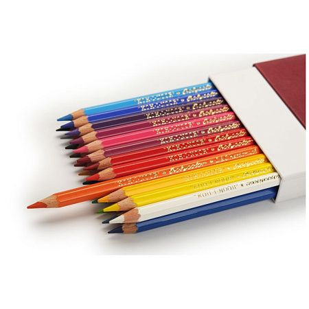 Карандаши цветные художественные Koh-I-Noor "Polycolor Retro 3824", 24цв., заточен., пенал-премиум