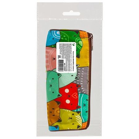 Пенал-тубус BRAUBERG, с эффектом Soft Touch, мягкий, "Cats", 22х8 см, 229008 