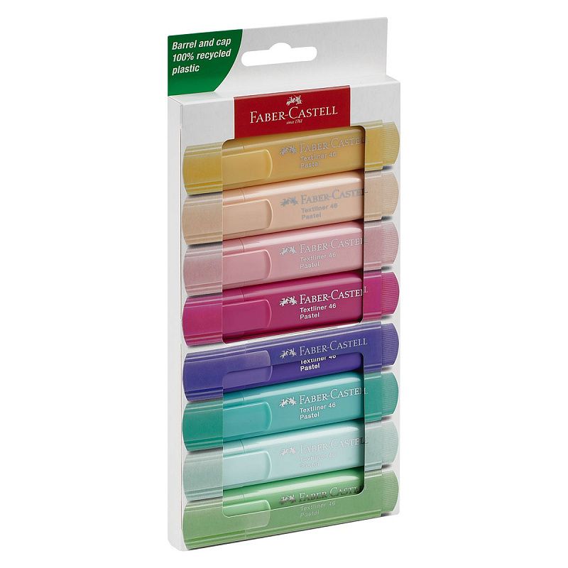Набор текстовыделителей Faber-Castell "46 Pastel" 08 пастельных цв., 1-5мм 