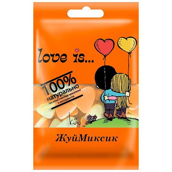 Жевательный мармелад  Love is…, банан-клубника, 20г