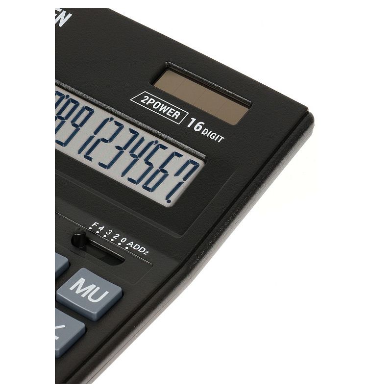 Калькулятор настольный Eleven Business Line CDB1601-BK, 16 разрядов, двойное питание, 155*205*35мм, черный