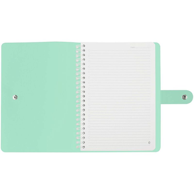 Записная книжка А5 96л. ЛАЙТ, кожзам, скрытый гребень, Greenwich Line "Pastel. Azure", блок в линию