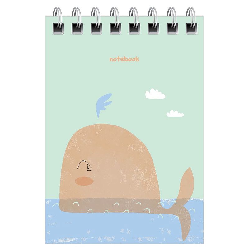 Блокнот А7 40л. на гребне BG "Моноколор. New style"