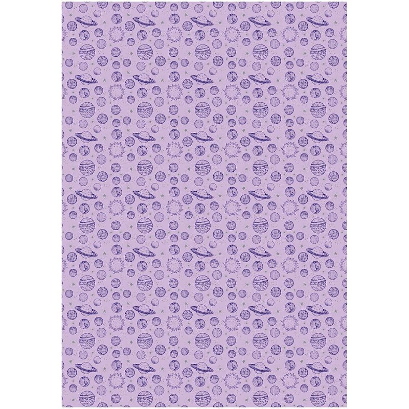 Упаковочная бумага глянц. 70*100см, MESHU "В глубинах космоса", 80г/м2, ассорти 5 дизайнов