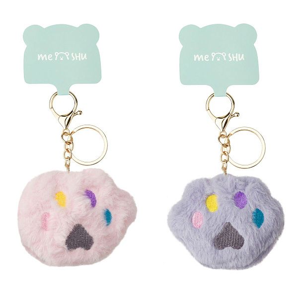 Брелок MESHU "Soft Paw", исск. мех, ассорти