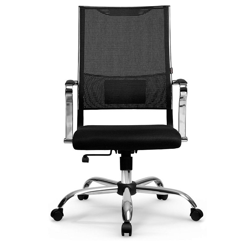 Кресло руководителя Метта Sit Air B2-290K, ткань-сетка черная, механизм качания, хром