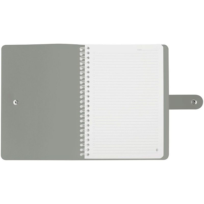 Записная книжка А5 96л. ЛАЙТ, кожзам, скрытый гребень, Greenwich Line "Shimmer. Silver", блок в линию