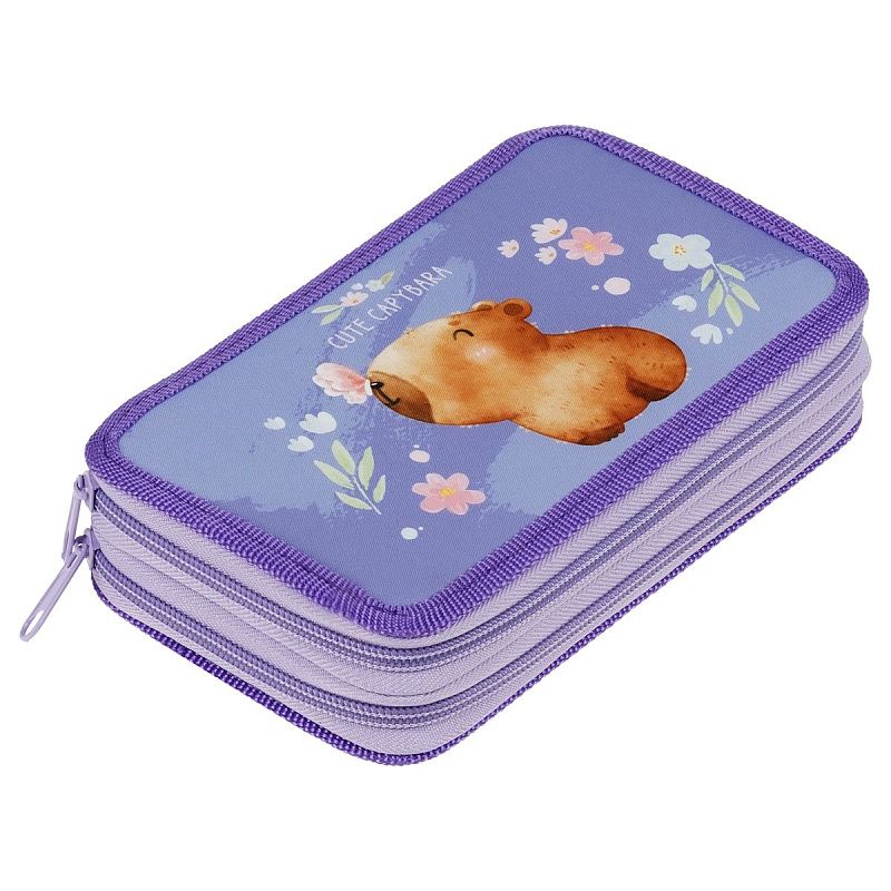 Пенал 2 отделения, 190*110 ArtSpace "Capybara", ткань 