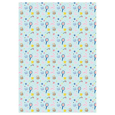 Упаковочная бумага глянц. 70*100см, MESHU "Stylish", 80 г/м2, ассорти, 5 дизайнов