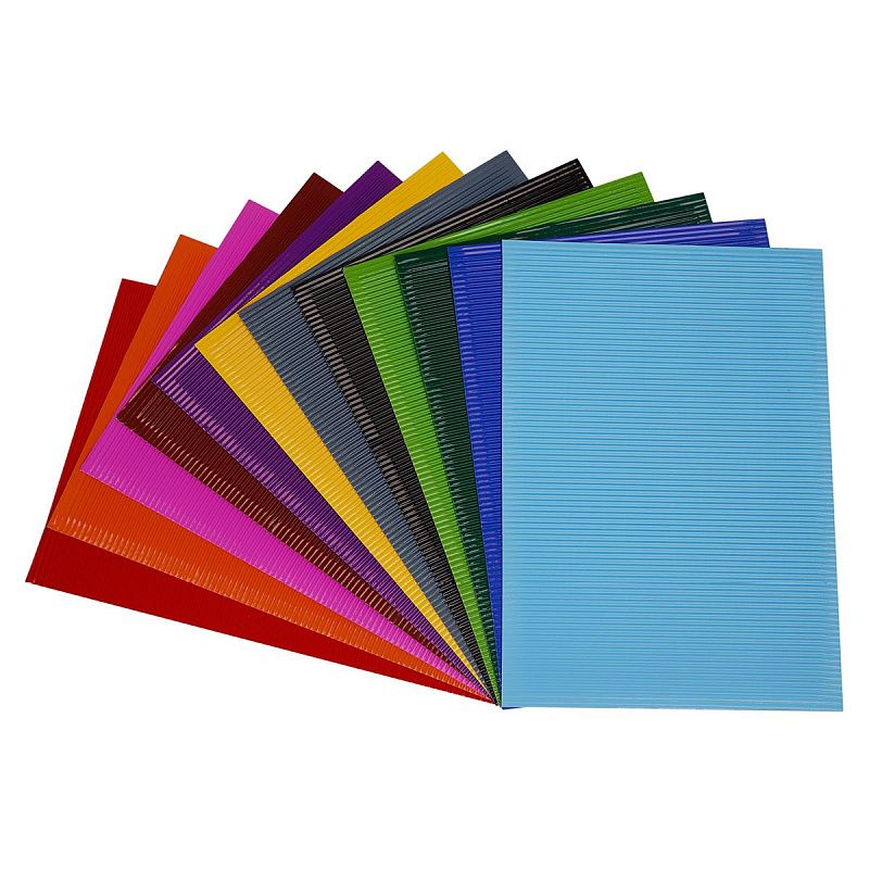 Картон цветной А4, Мульти-Пульти, 12л., 12цв., гофрированный, "Енот в волшебном мире"