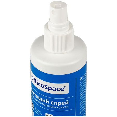 Чистящая жидкость-спрей OfficeSpace "PRO" для маркерных досок, перманентных маркетов, усиленная формула, 250мл.