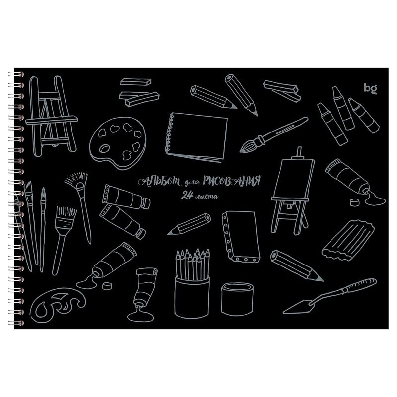 Альбом для рисования 24л., А4, на гребне BG "Mono-art"