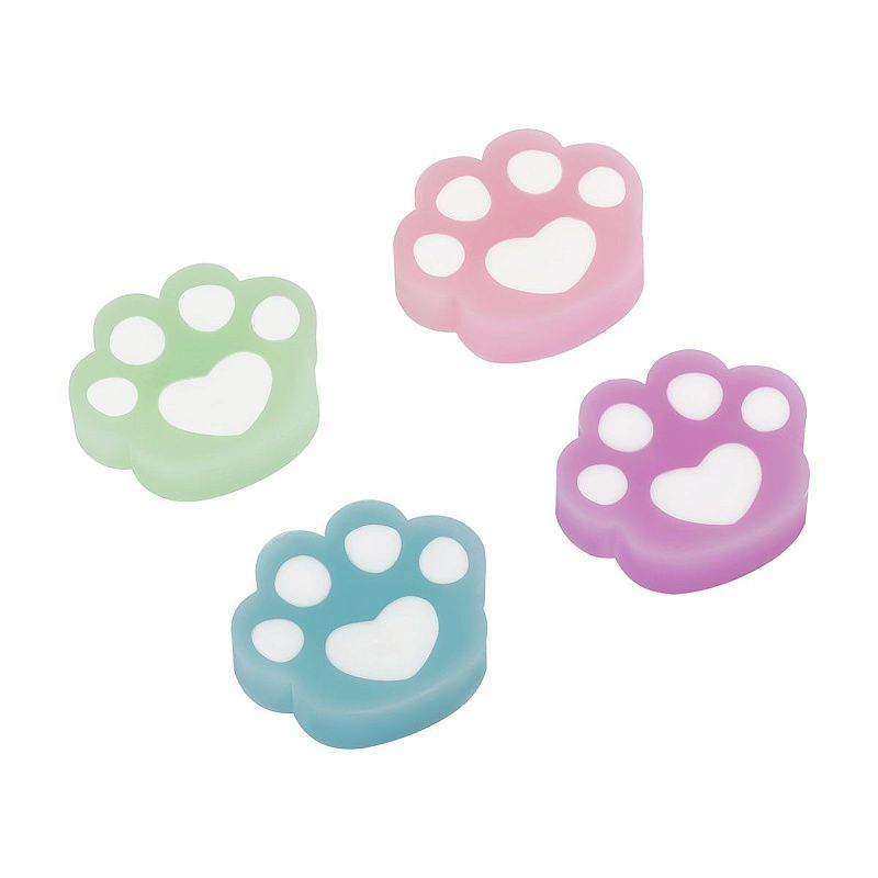Ластик MESHU "Cute Paw", фигурный, 38*33*10мм, ПВХ, дисплей бокс, ассорти 