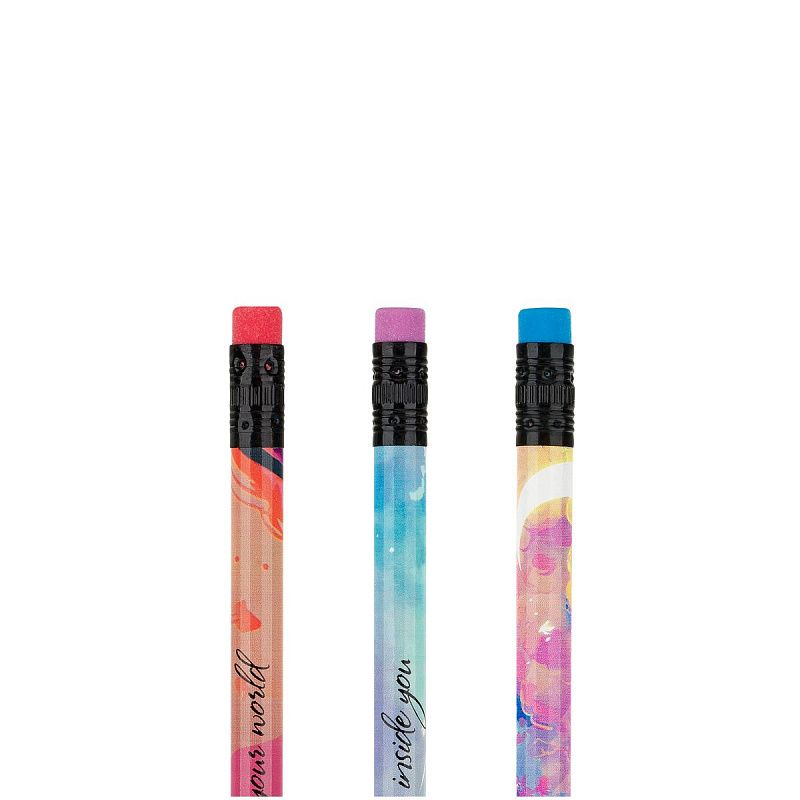 Карандаш ч/г MESHU "Girls and music", HB, заточен., с печатью, с ластиком, ассорти, туба 