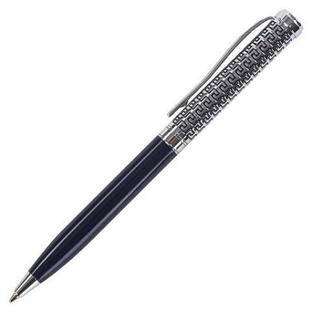 Ручка подарочная шариковая GALANT "Empire Blue", корпус синий с серебристым, хромированные детали, пишущий узел 0,7 мм, синяя, 140961 