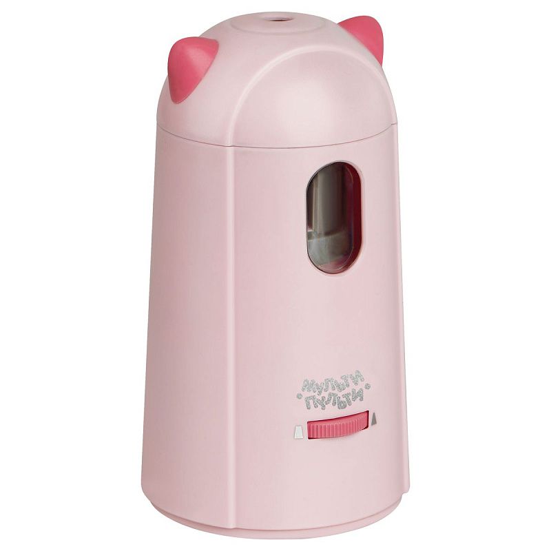 Точилка электрическая детская Мульти-Пульти "Котенок" 1 отверстие, с контейнером, сеть/батарейки, картон. упаковка